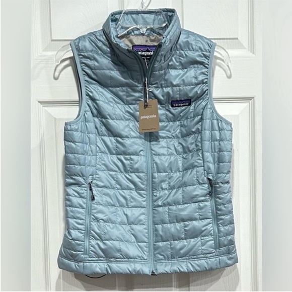 Patagonia Jackets & Blazers - Patagonia Women’s Small Nano Puff Insulated Vest Thermal Blue NWT Puffy
